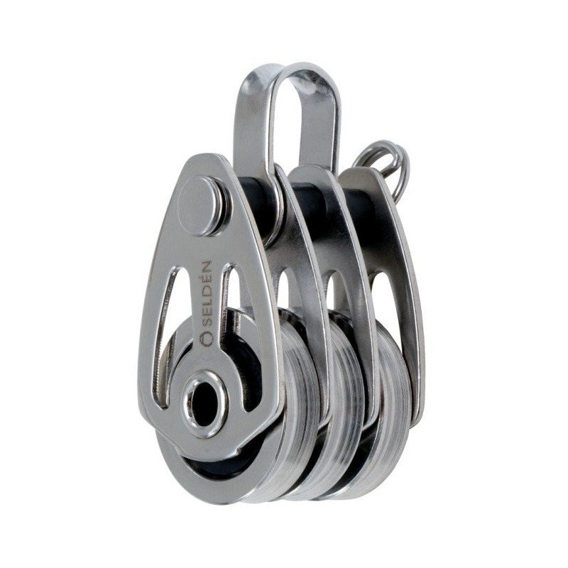 Selden 25mm Triple High Load Block with Pin/Shackle: Part No. 402-201-10R Selden 25mm Triple High Load Block with Pin/Shackle: Part No. 402-201-10R