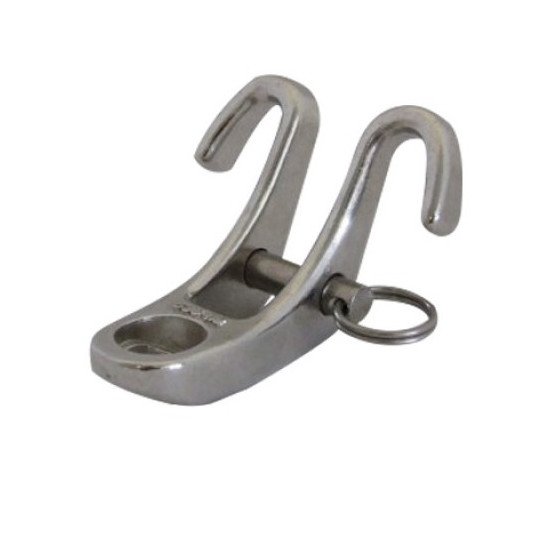 Gooseneck Tack Fitting with Reefing Hooks