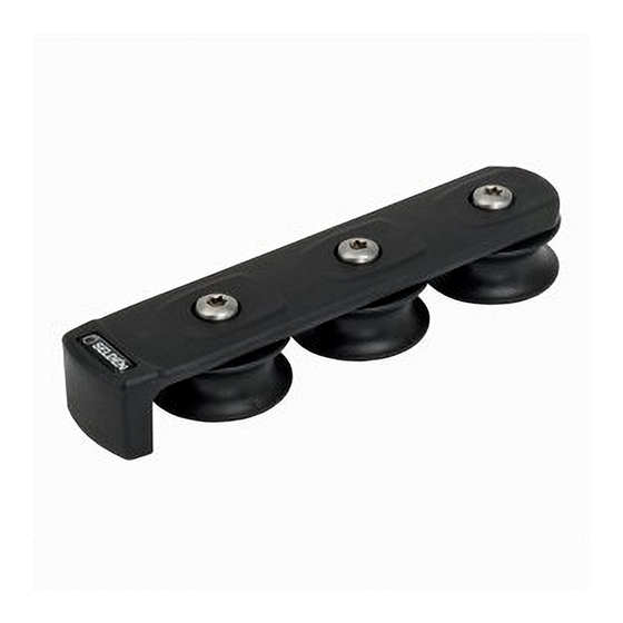 Deck Organizer 3X Ø50mm Sheaves