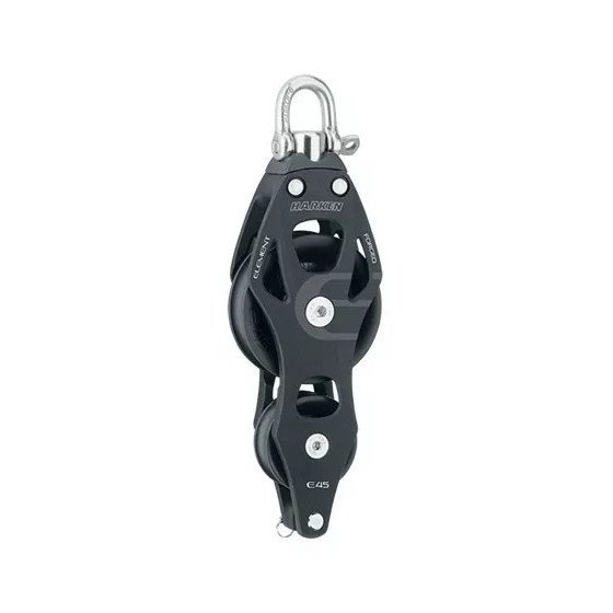 Harken 45 mm Aluminum Element Fiddle Block - Swivel, Becket | 45 mm | 6233