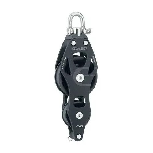 Harken 45 mm Aluminum Element Fiddle Block - Swivel, Becket | 45 mm | 6233