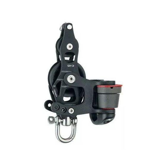Harken 45 mm Aluminum Element Fiddle Block - Swivel, Becket, Cam Cleat | 45 mm | 6234