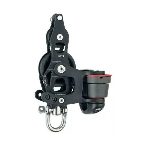 Harken 45 mm Aluminum Element Fiddle Block - Swivel, Becket, Cam Cleat | 45 mm | 6234