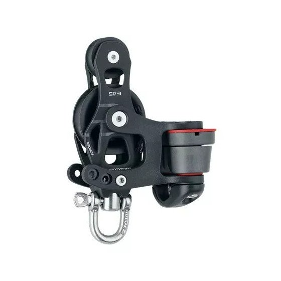 45 mm Aluminum Element Fiddle Block - Swivel, Cam Cleat