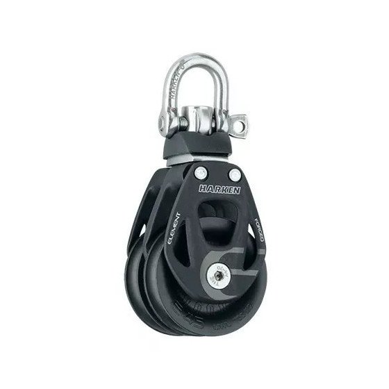 45 mm Aluminum Element Double Block - Swivel