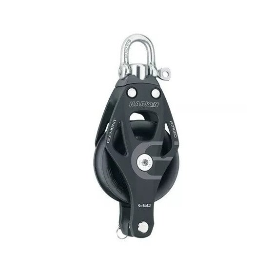Harken 60 mm Aluminum Element Block - Swivel, Becket | 60 mm | 6261