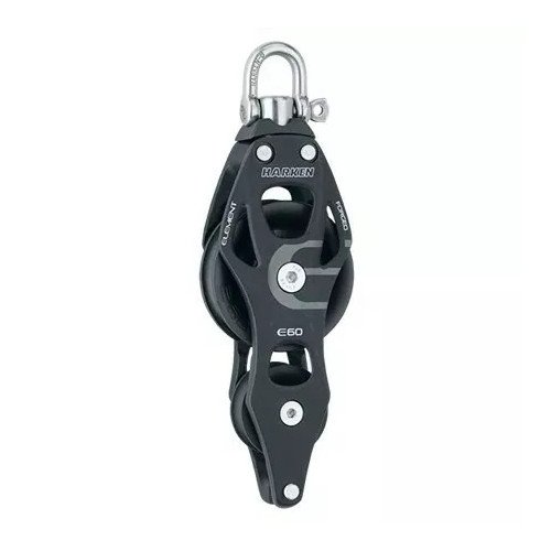 Harken 60 mm Aluminum Element Fiddle Block - Swivel, Becket | 60 mm | 6263