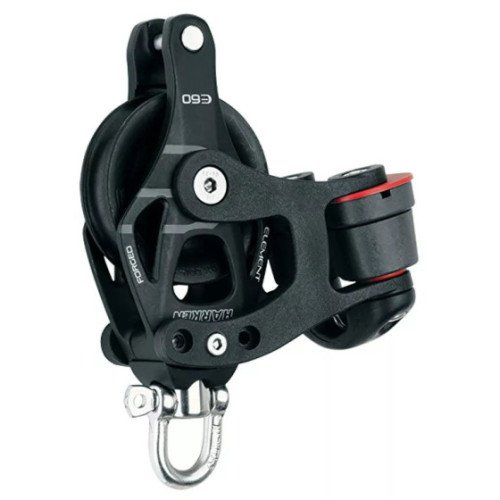 Harken 60 mm Aluminum Element Block - Swivel, Becket, Cam Cleat | 60 mm | 6266