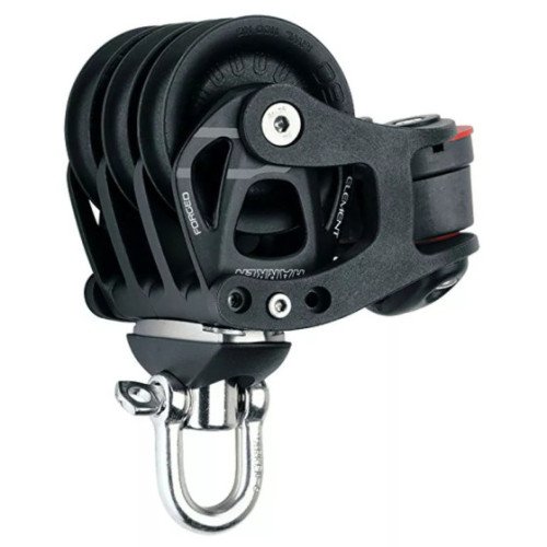 Harken 60 mm Aluminum Element Triple Block - Swivel, Cam Cleat | 60 mm | 6274