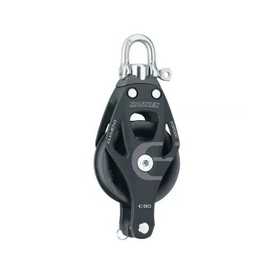 Harken 80 mm Aluminum Element Block - Swivel, Becket | 80 mm | 6291