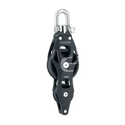 Harken 80 mm Aluminum Element Fiddle Block - Swivel, Becket | 80 mm | 6293