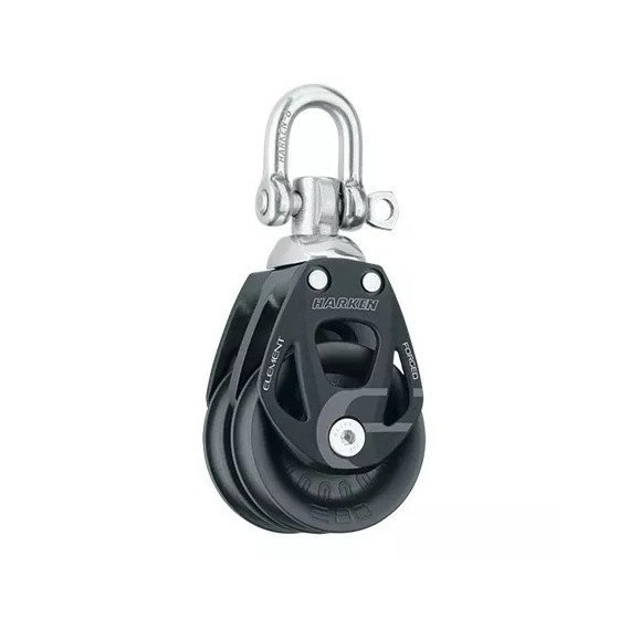 Harken 80 mm Aluminum Element Double Block - Swivel | 80 mm | 6296
