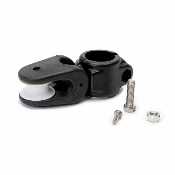 Polyamide Stanchion block for jib furling control line; For dia25 mm stanchions