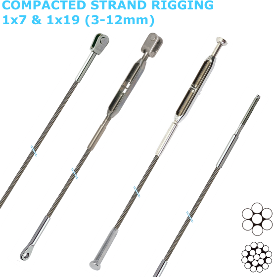 Compacted Strand Wire Rigging (3-12mm)