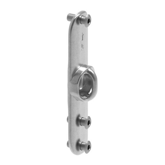 Dead-end bracket for Code Zero halyard, Max rope dia12