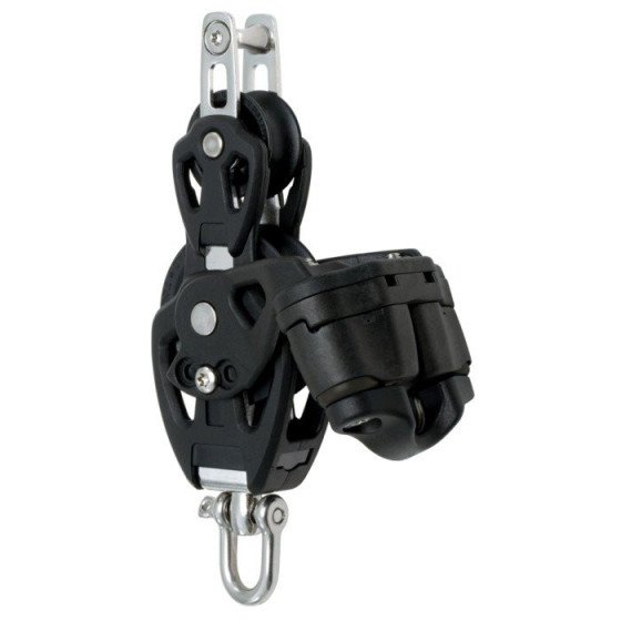 50mm Single + Fiddle + Becket + Cam Cleat -Plain Bearing