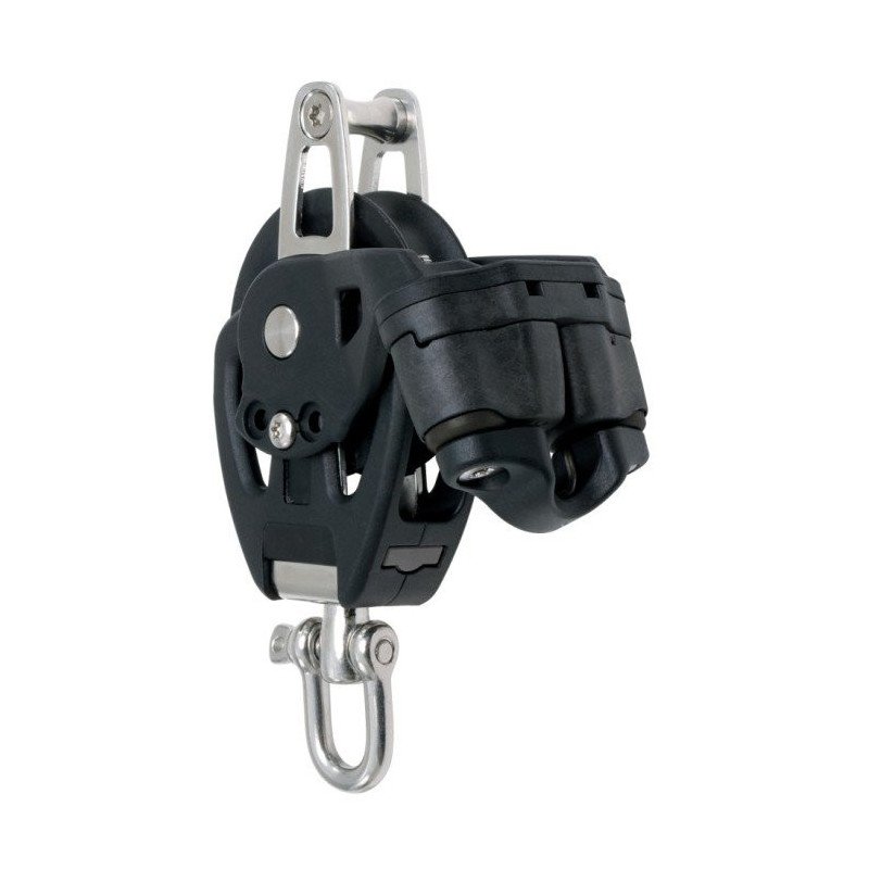 60mm Single Block + Becket + Cam Cleat - Plain Bearing 60mm Single Block + Becket + Cam Cleat - Plain Bearing