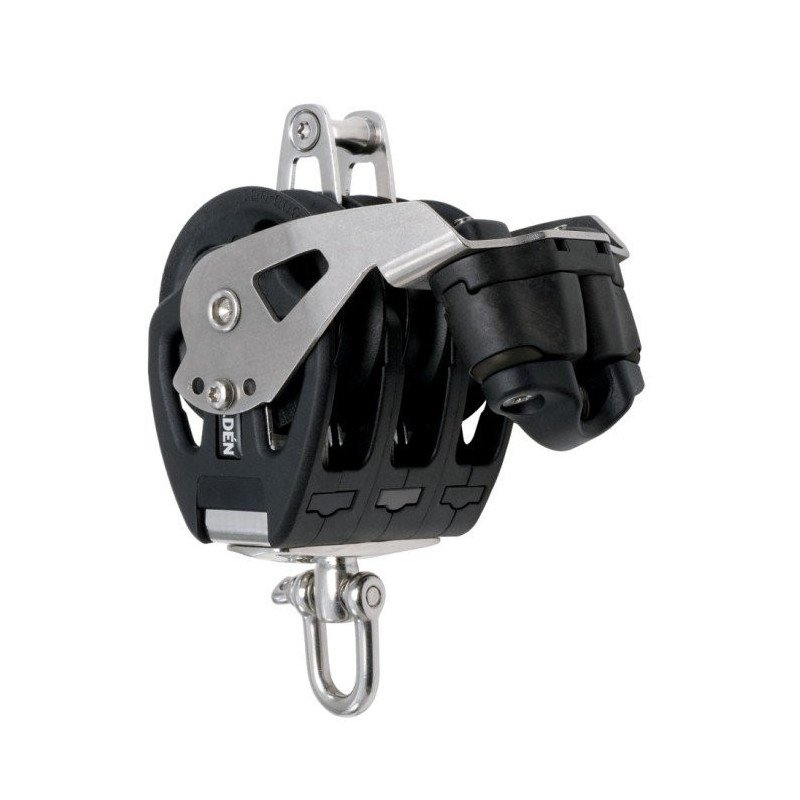 60mm Triple Block + Becket + Cam Cleat - Plain Bearing 60mm Triple Block + Becket + Cam Cleat - Plain Bearing