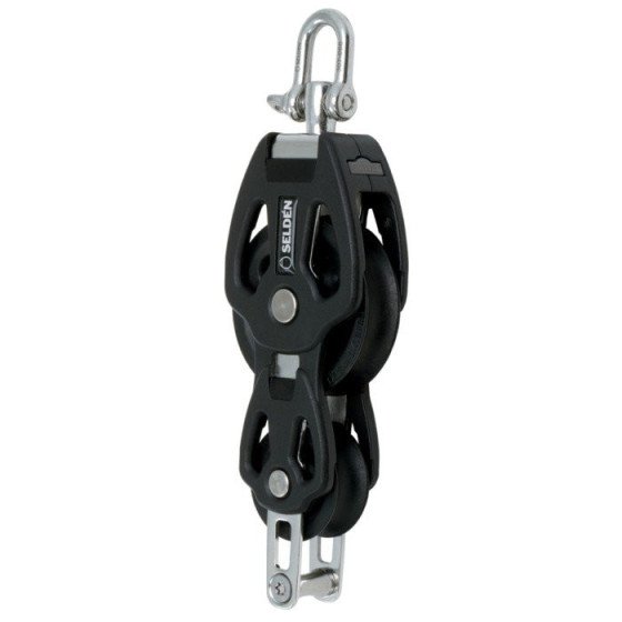 60mm Single Block + Fiddle + Becket - Plain Bearing
