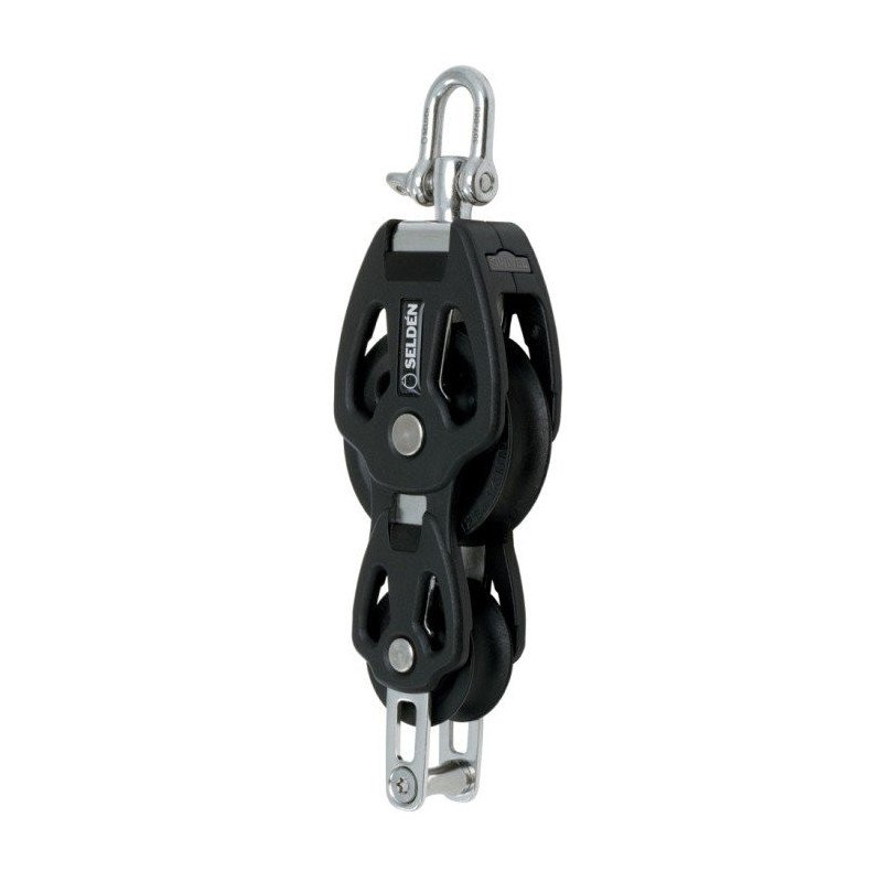 60mm Single Block + Fiddle + Becket - Plain Bearing 60mm Single Block + Fiddle + Becket - Plain Bearing