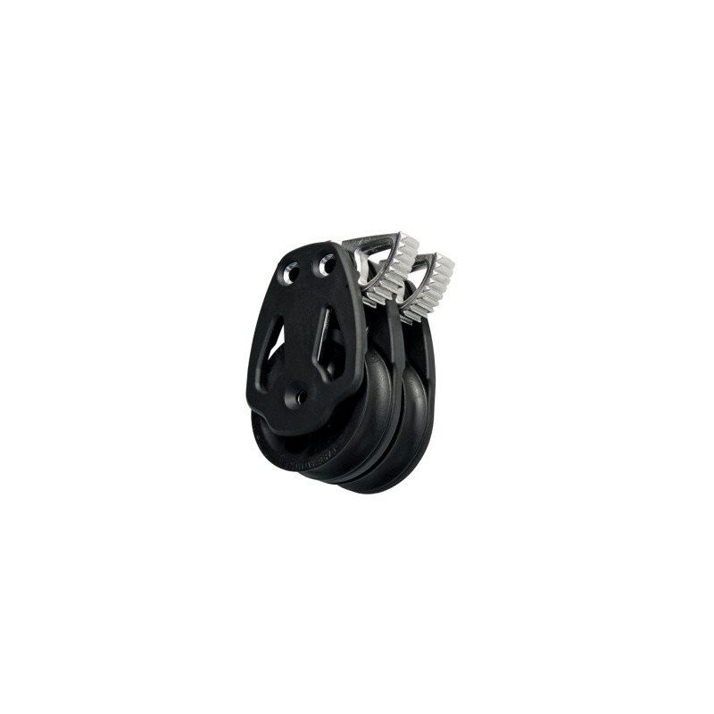 60mm Double Cheek Block + Quicklock (Clockwise) - Plain Bearing 60mm Double Cheek Block + Quicklock (Clockwise) - Plain Bearing