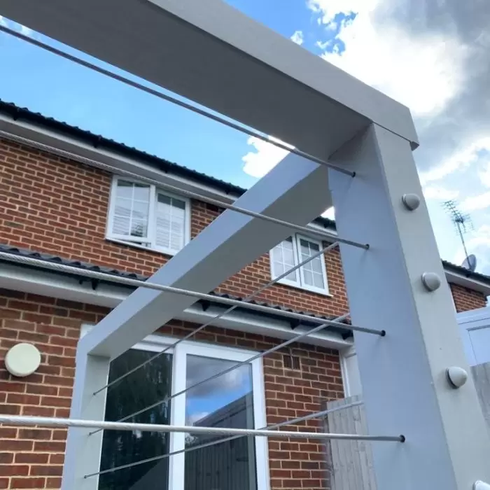 Architectural stainless steel cable balustrade using Sta-Lok fittings